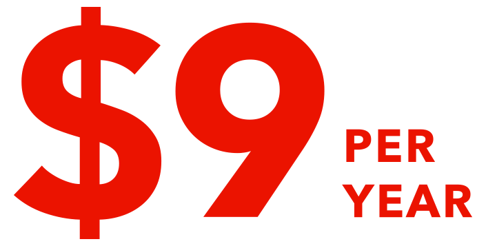 $9 per year